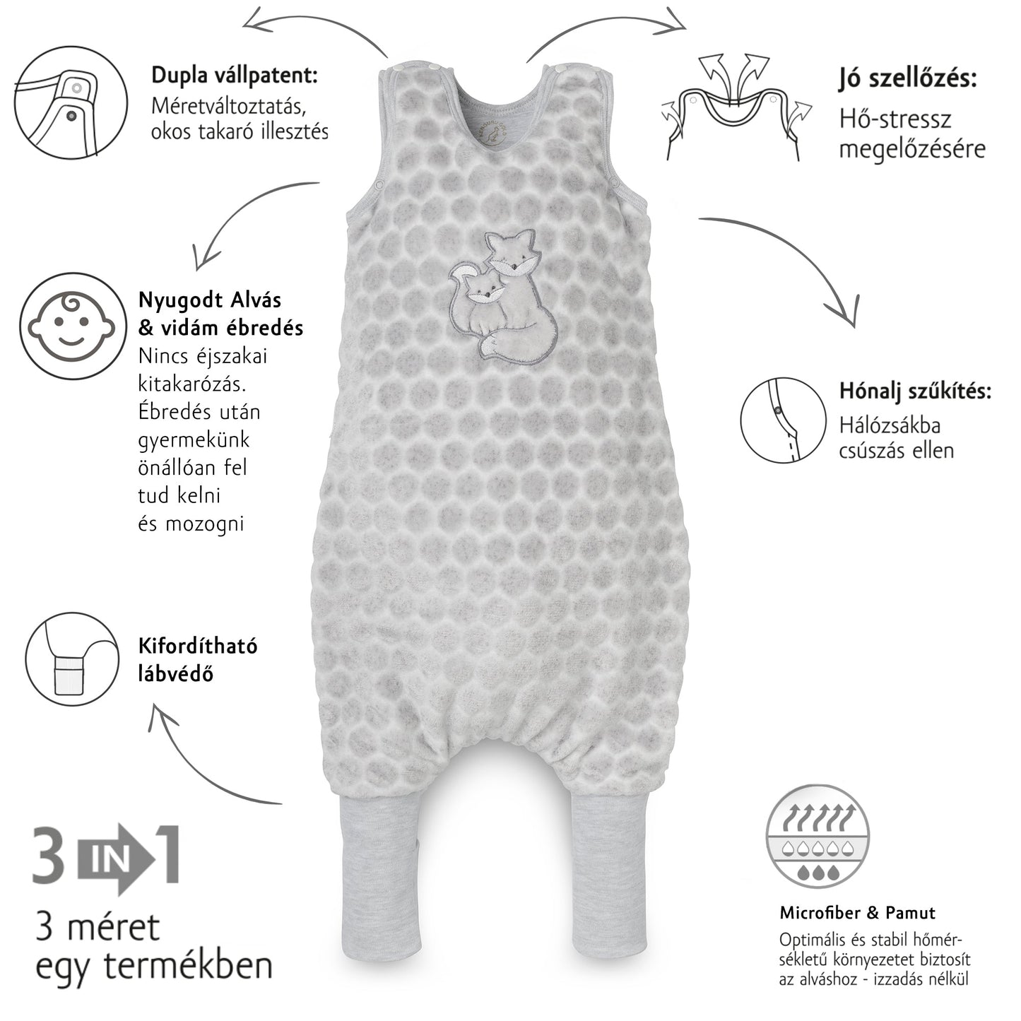 Tipegő Hálózsák "POPCORN" TOG 2