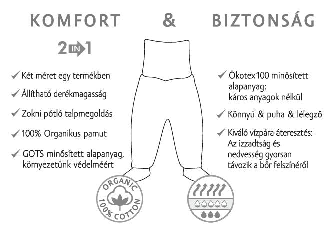 organikus pamut nadrág ábra